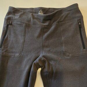 Gerry Womens Thick Pants Stretch Fleece Gray Large Zipper Pockets 30 X 27 BG9747
